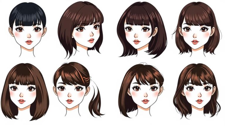bangs for oval faces